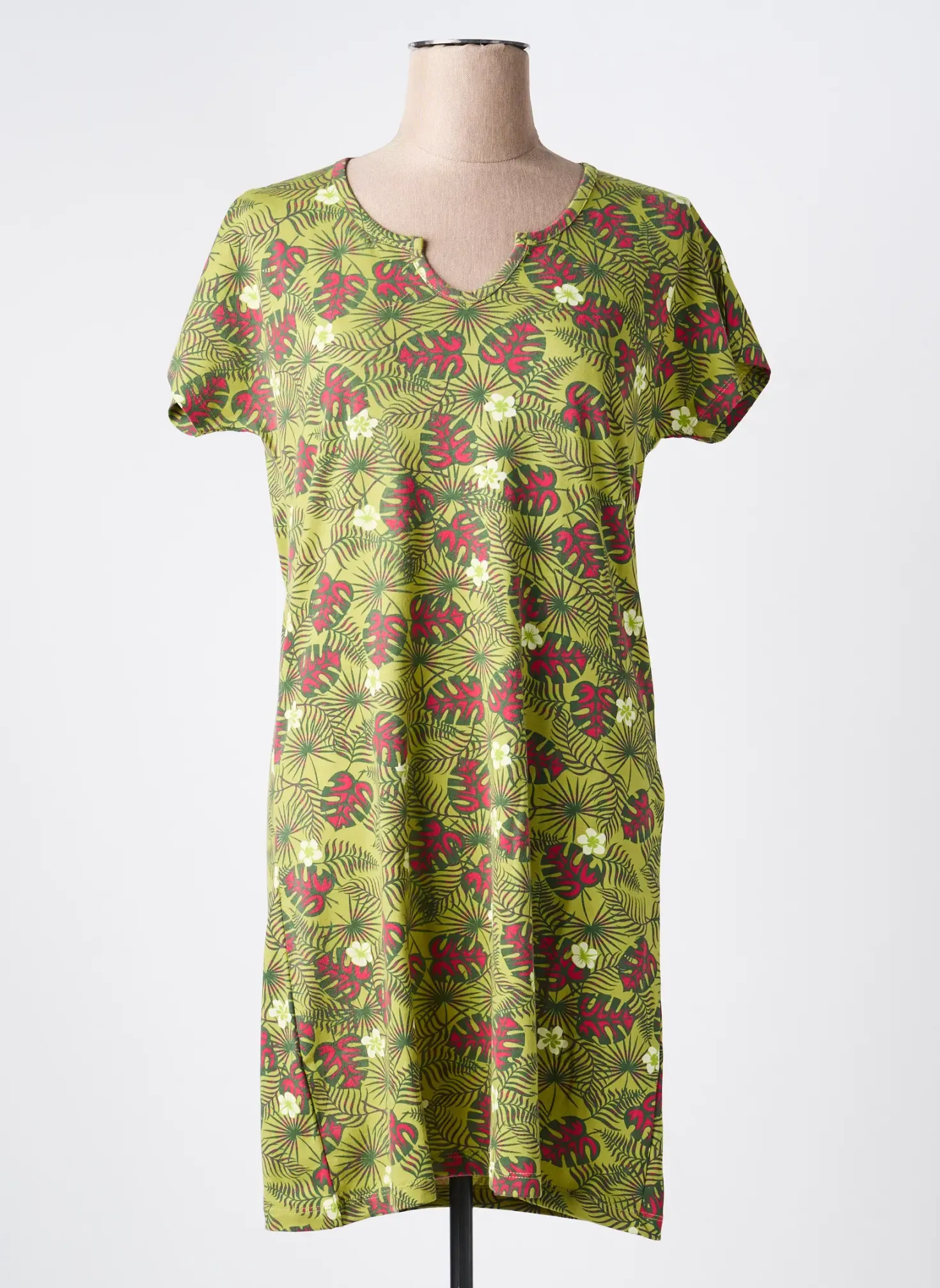Chemise De Nuit Rose Pomme Vert