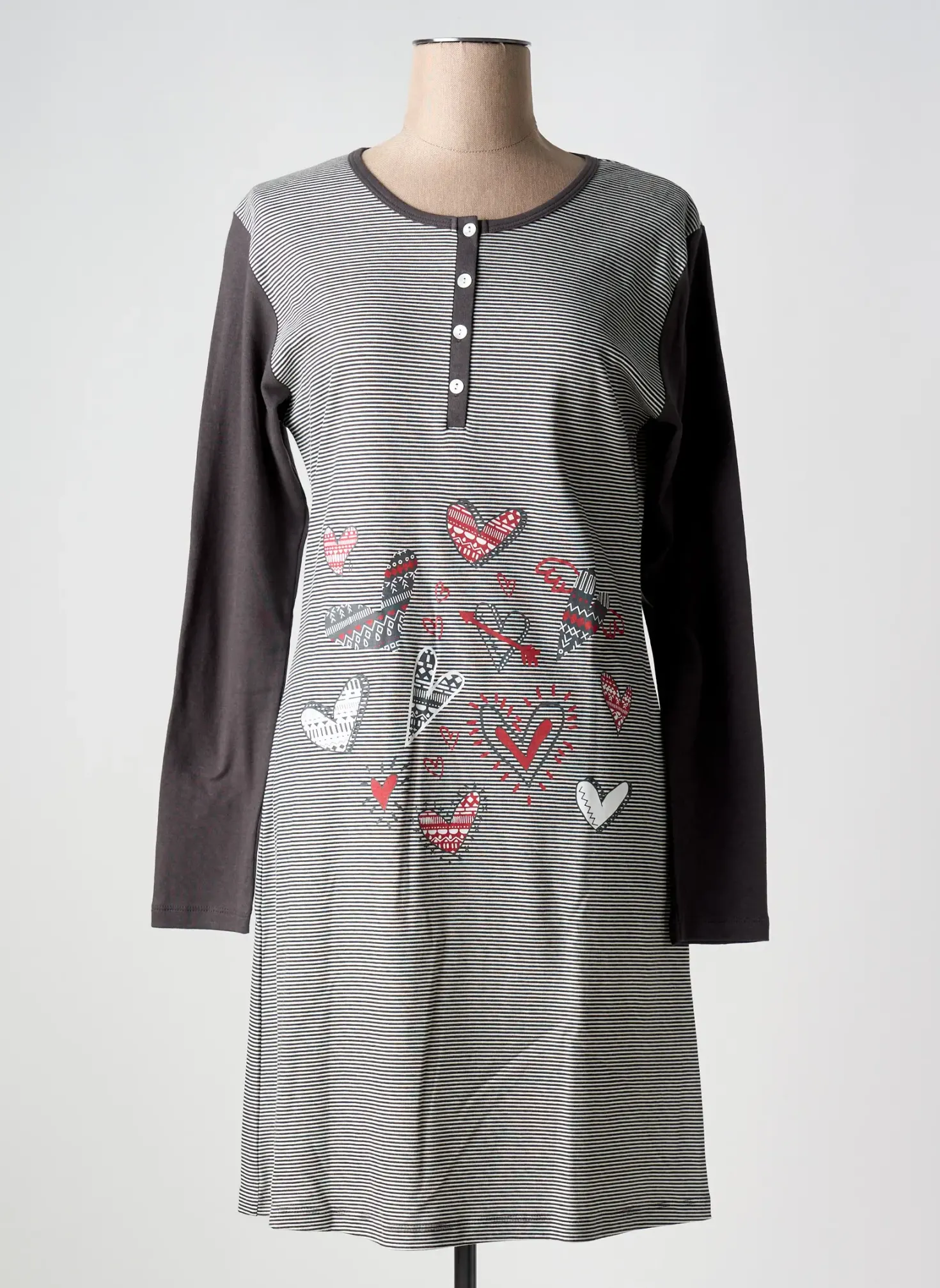 Chemise De Nuit Vania Gris