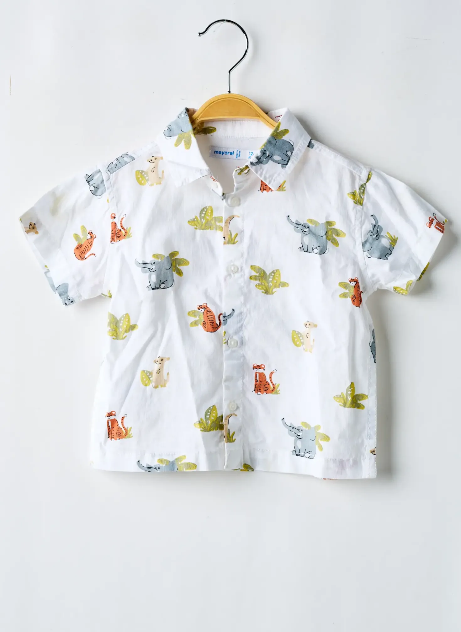 Chemise Manches Courtes Mayoral Blanc