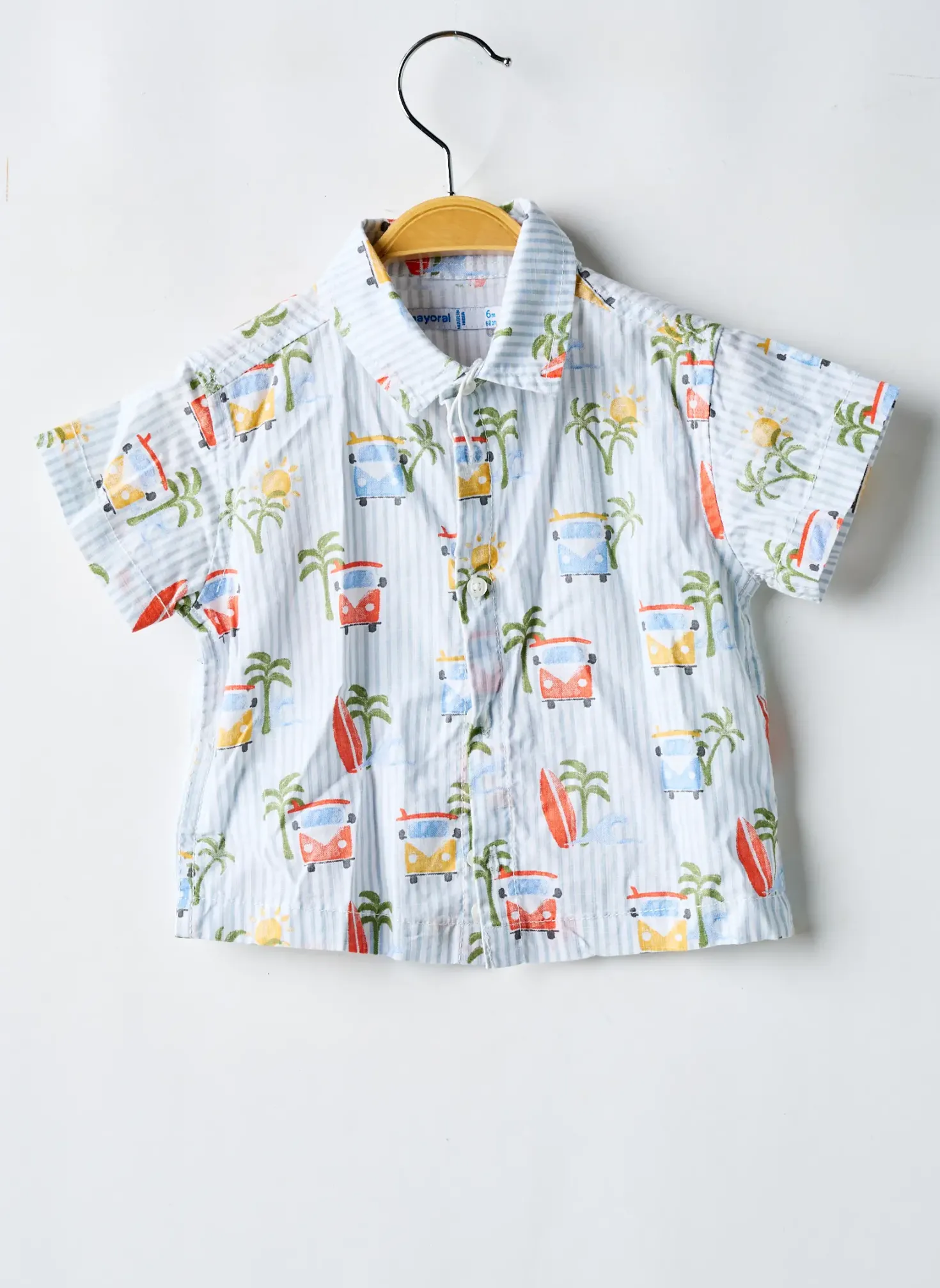 Chemise Manches Courtes Mayoral Bleu