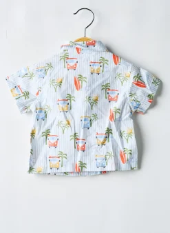 Chemise Manches Courtes Mayoral Bleu