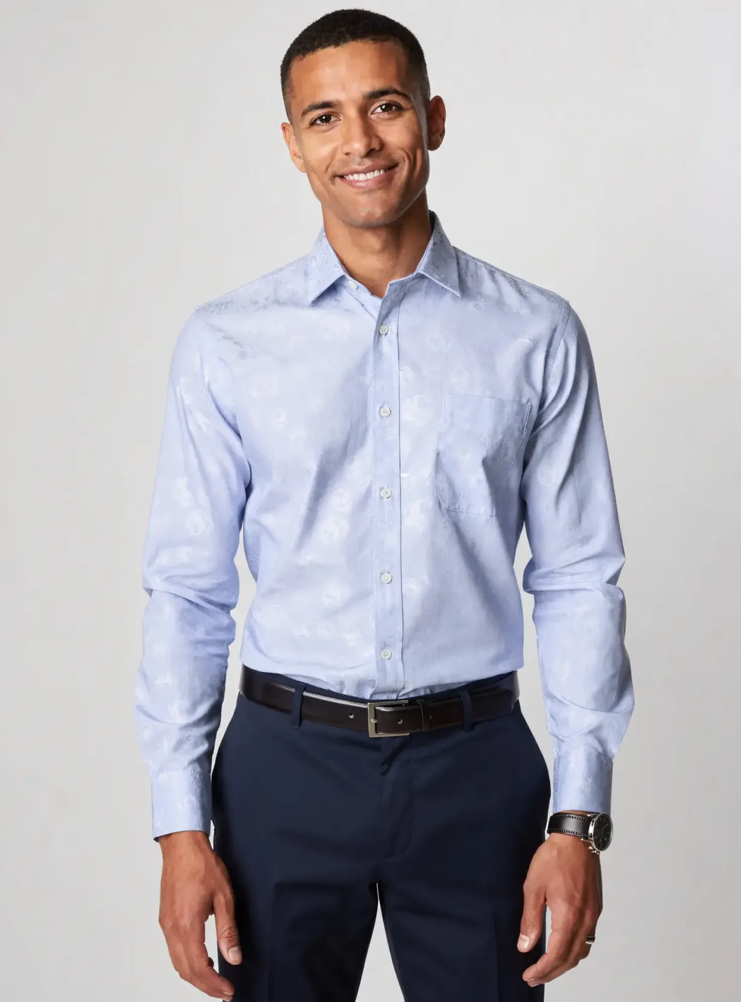 Chemise Manches Longues Belloni Bleu