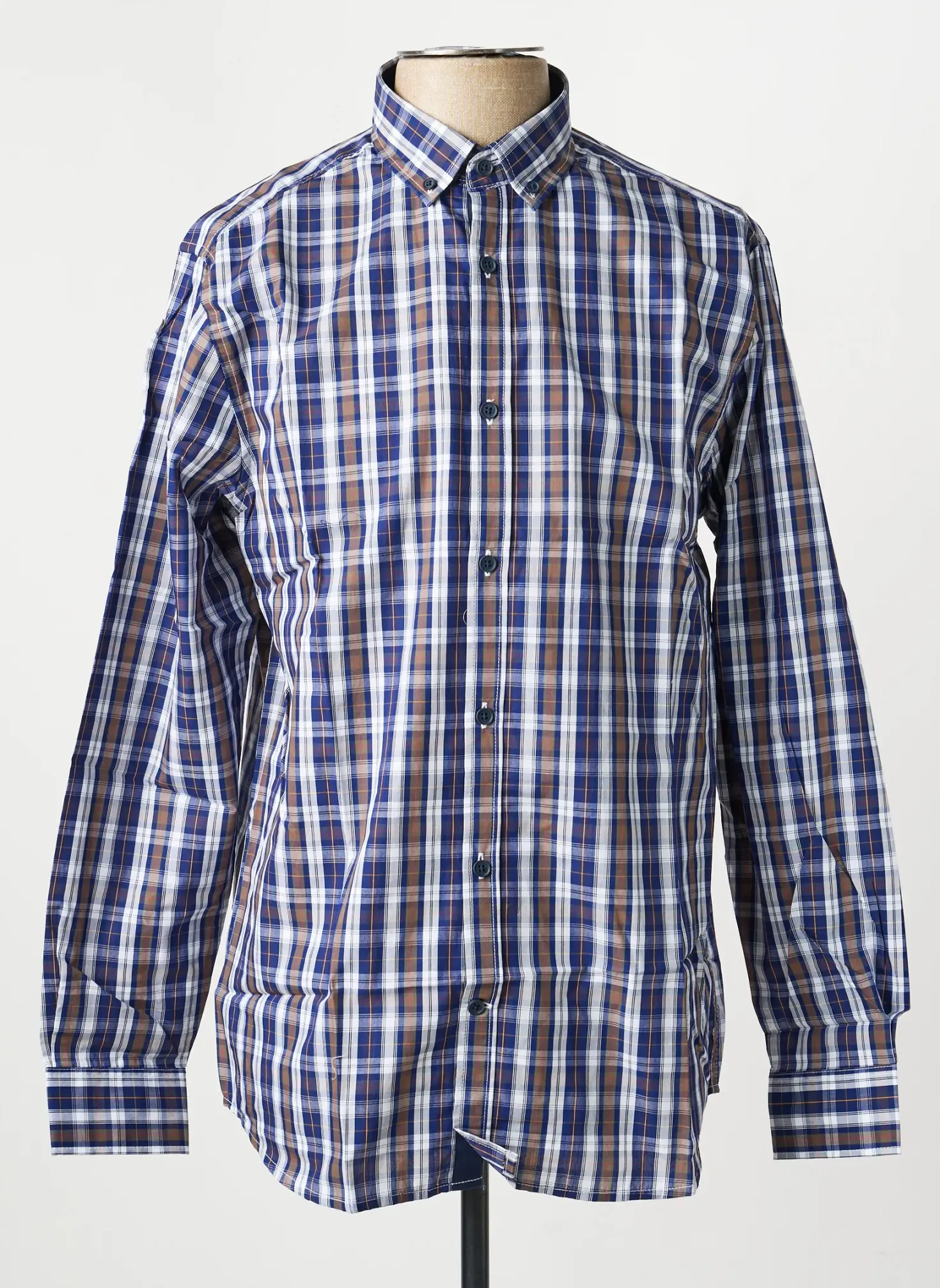 Chemise Manches Longues Damart Bleu