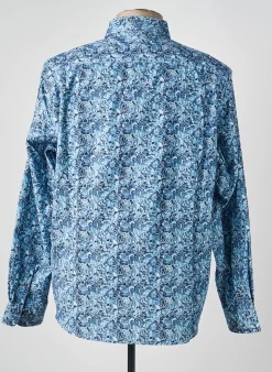 Chemise Manches Longues Delahaye Bleu