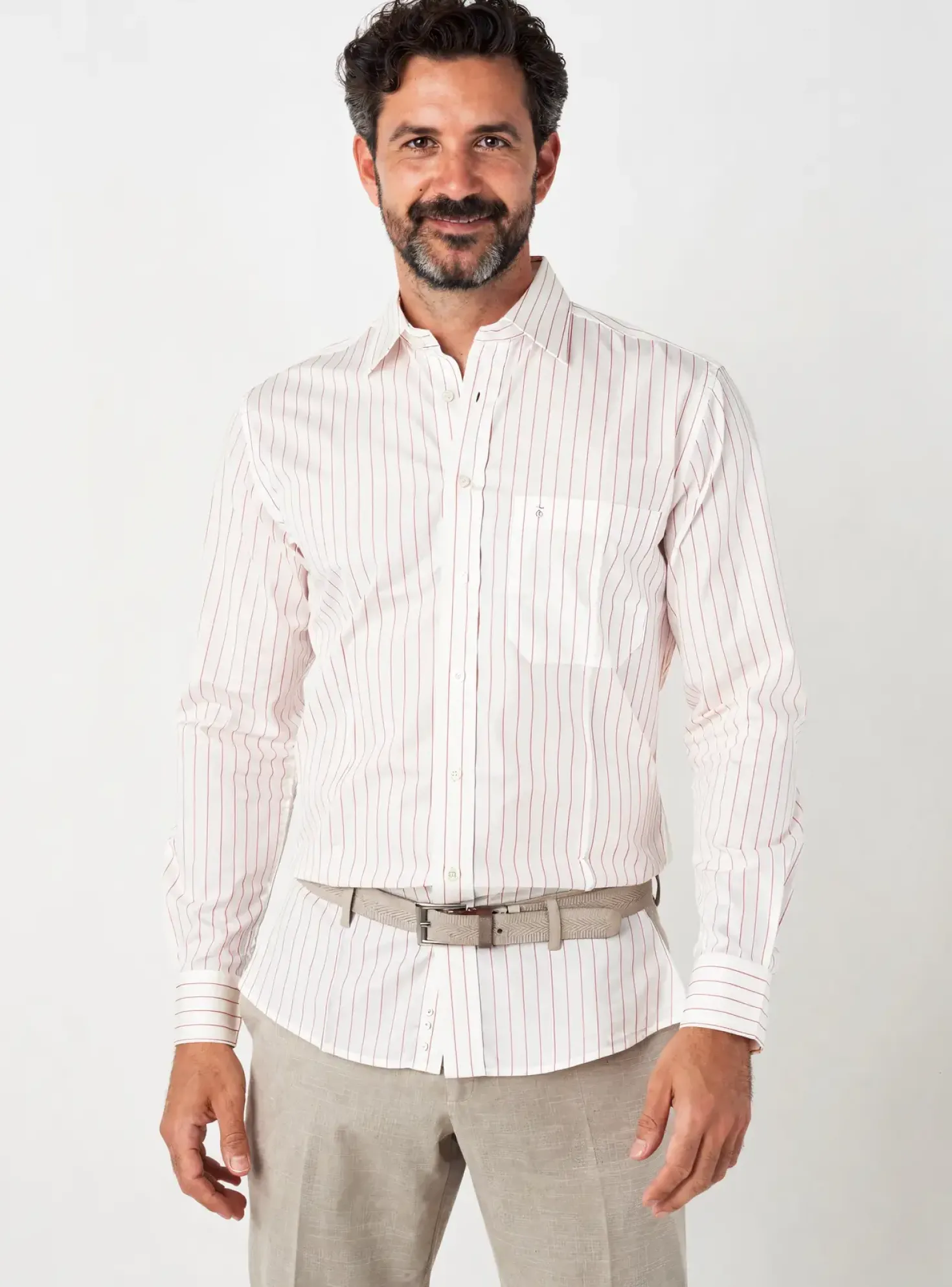 Chemise Manches Longues Eterna Rouge
