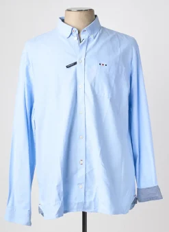 Chemise Manches Longues Fq1924 Bleu