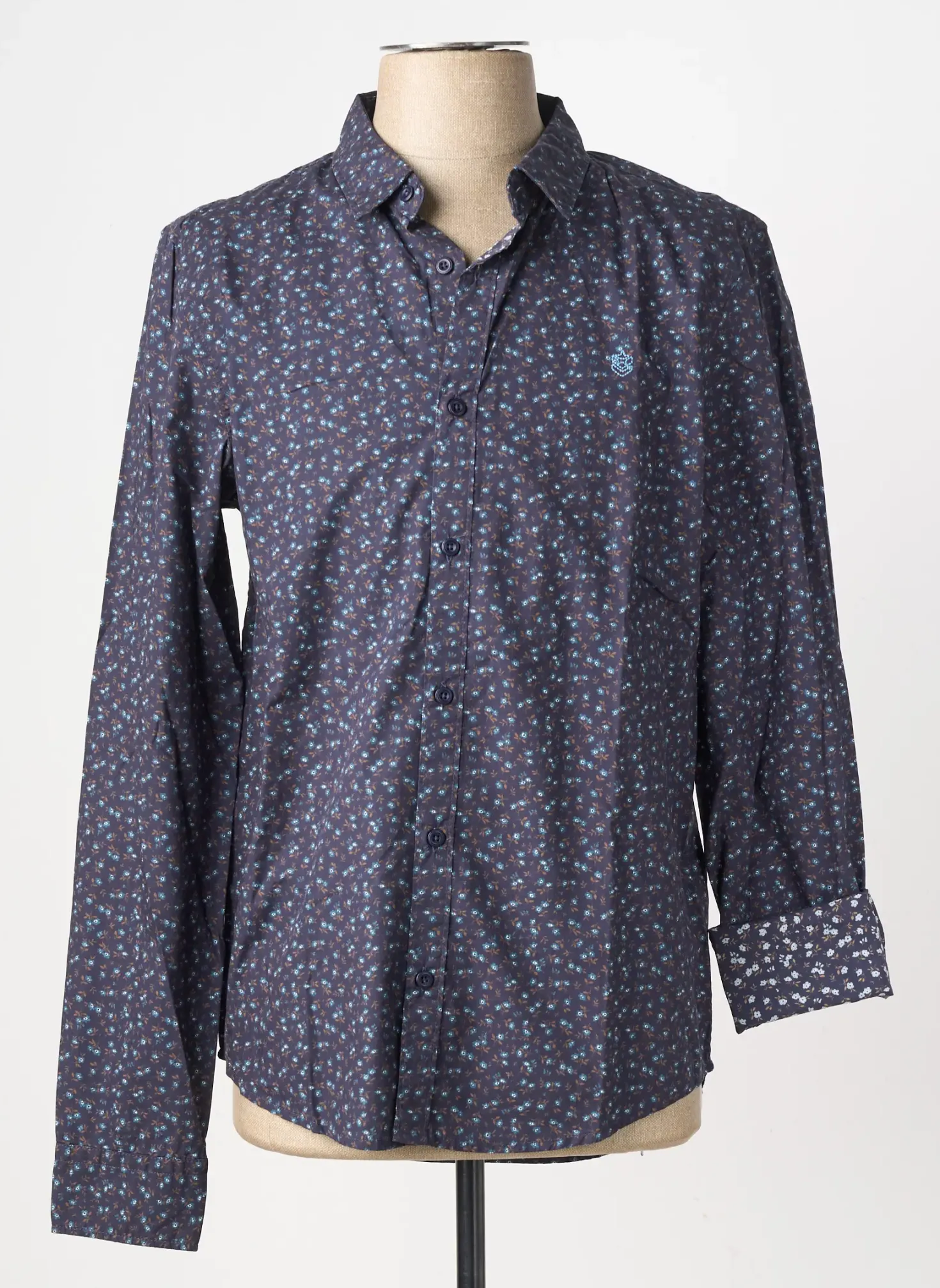 Chemise Manches Longues Freeman T.porter Bleu