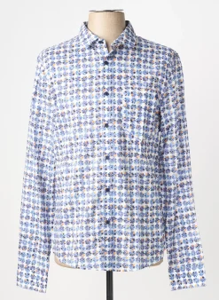 Chemise Manches Longues Freeman T.porter Bleu