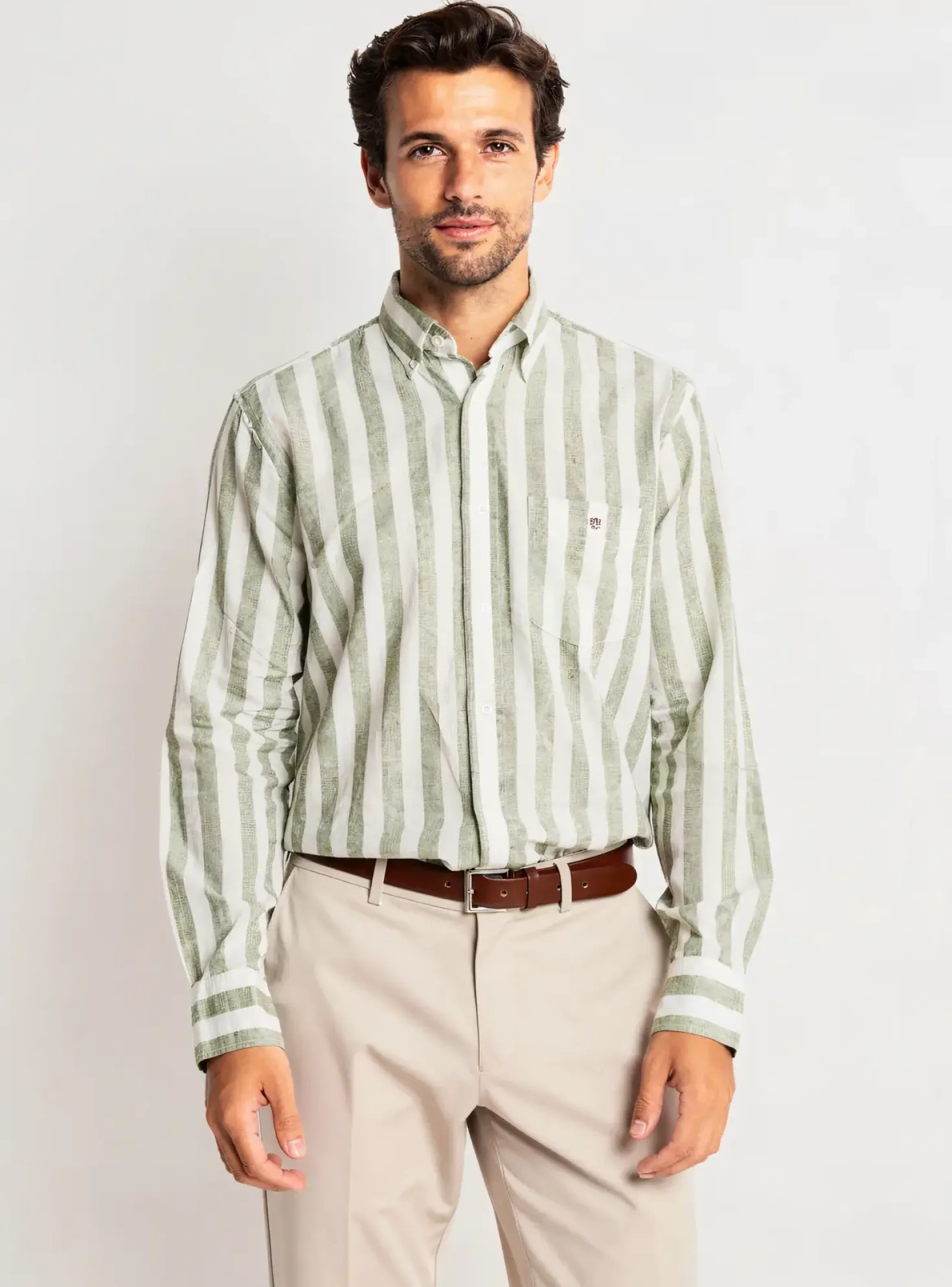Chemise Manches Longues Gant Vert