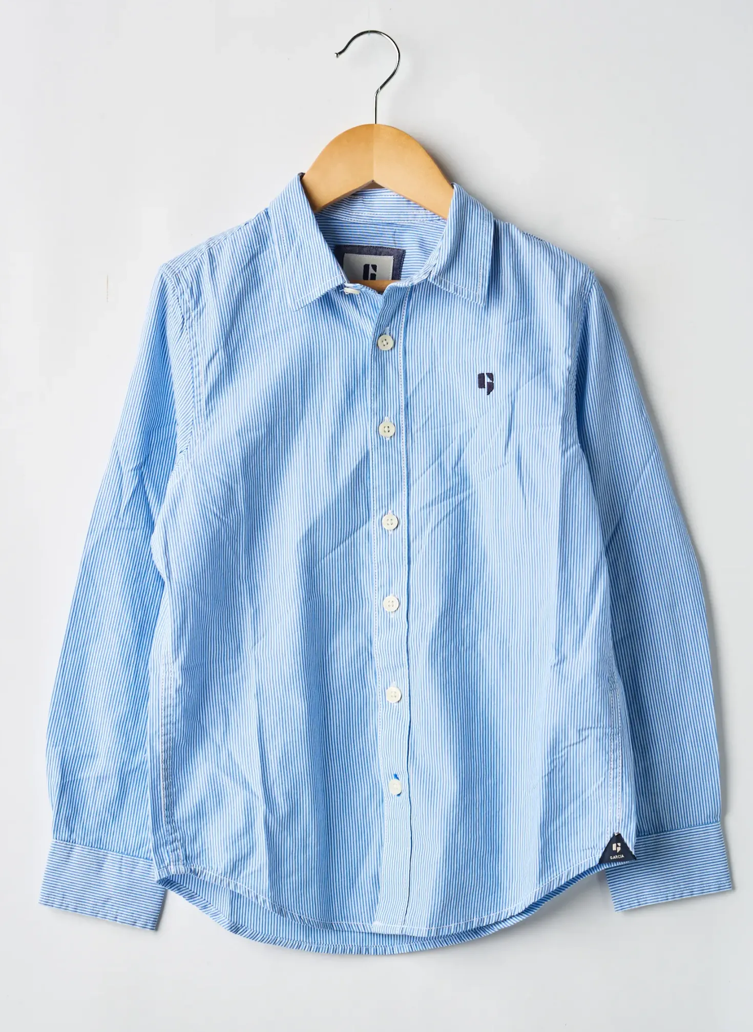 Chemise Manches Longues Garcia Bleu