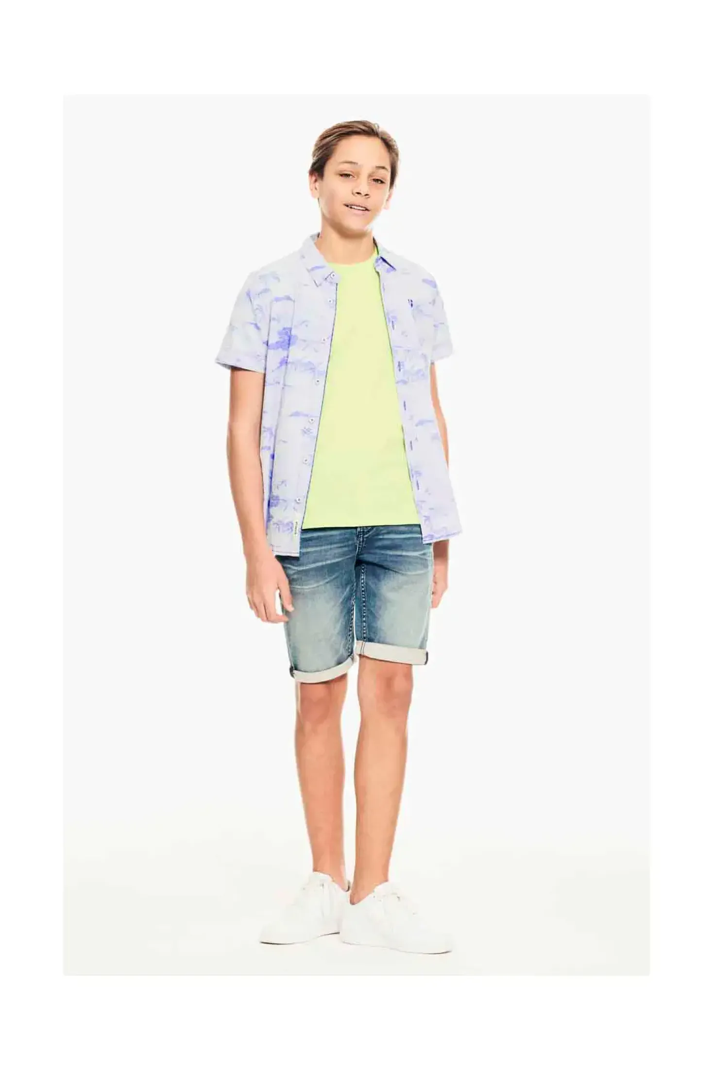 Chemise Manches Longues Garcia Bleu