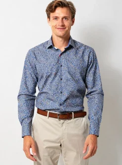 Chemise Manches Longues Marvelis Bleu