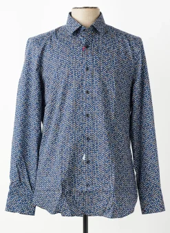 Chemise Manches Longues Marvelis Bleu