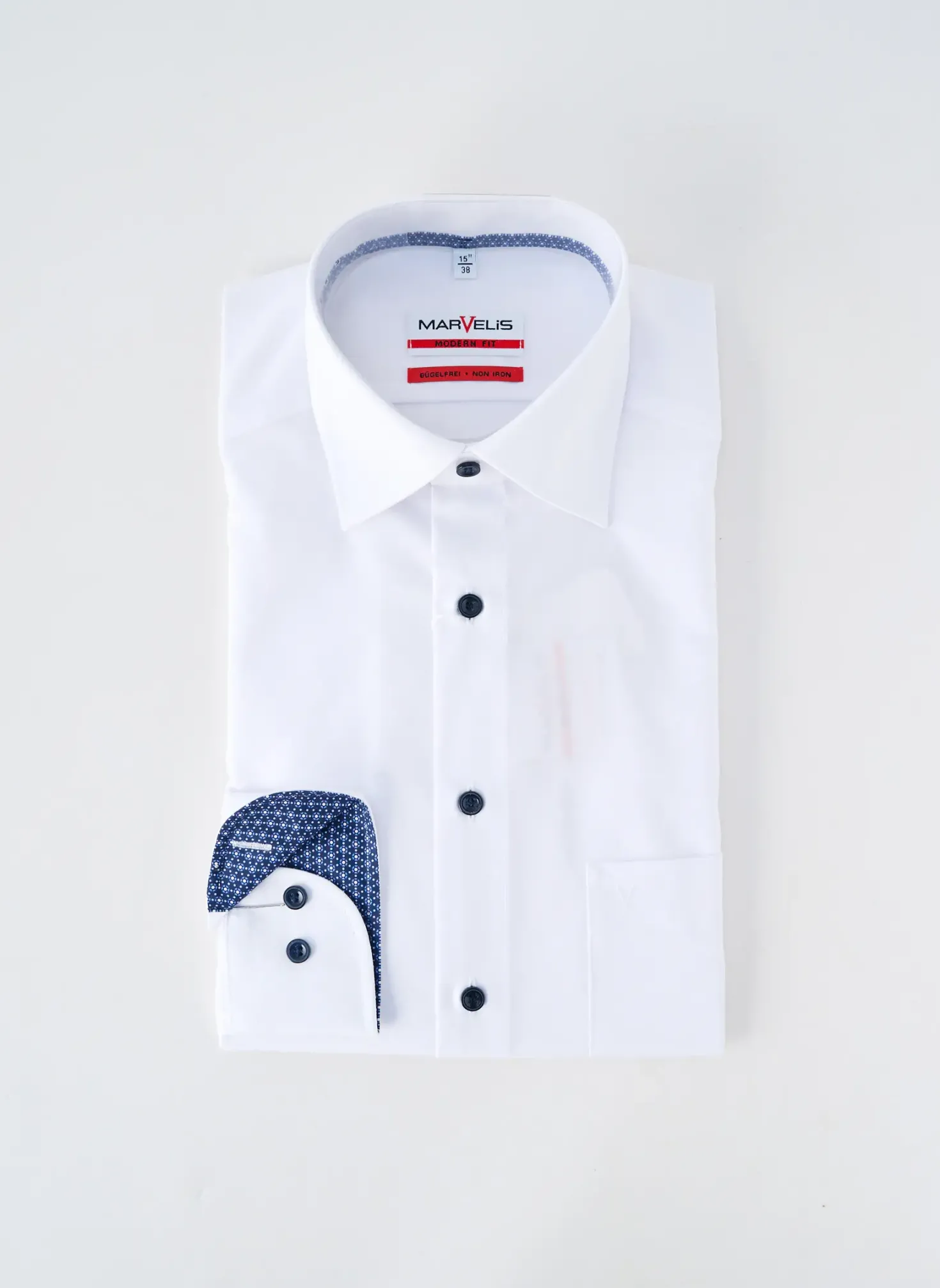 Chemise Manches Longues Marvelis Blanc