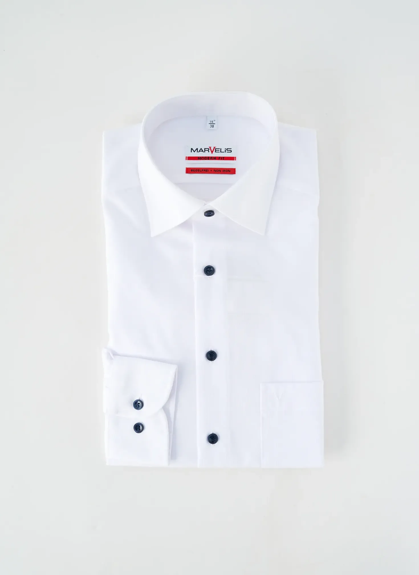 Chemise Manches Longues Marvelis Blanc