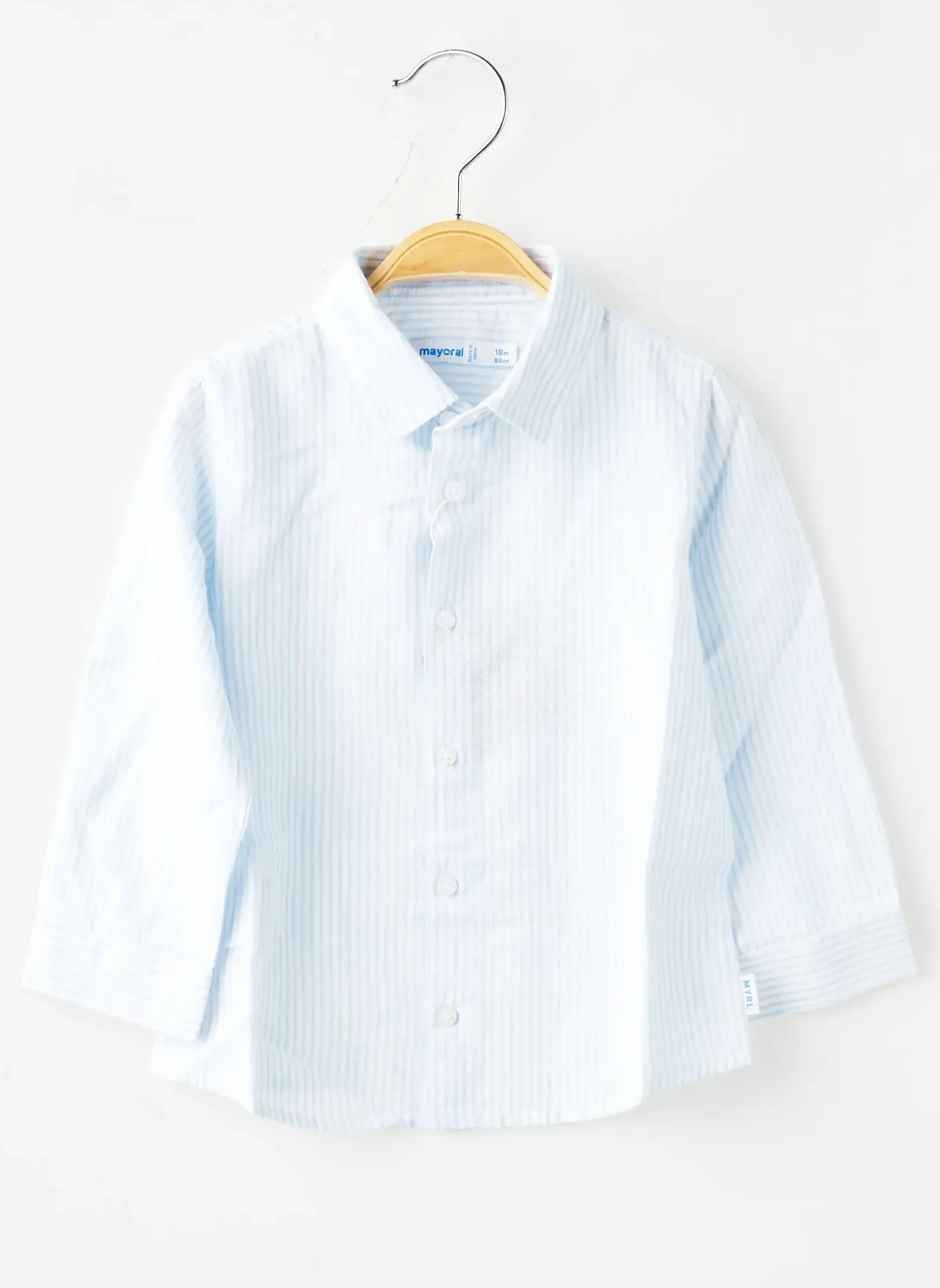 Chemise Manches Longues Mayoral Bleu
