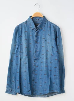 Chemise Manches Longues Nukutavake Bleu