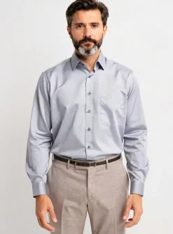 Chemise Manches Longues Olymp Gris