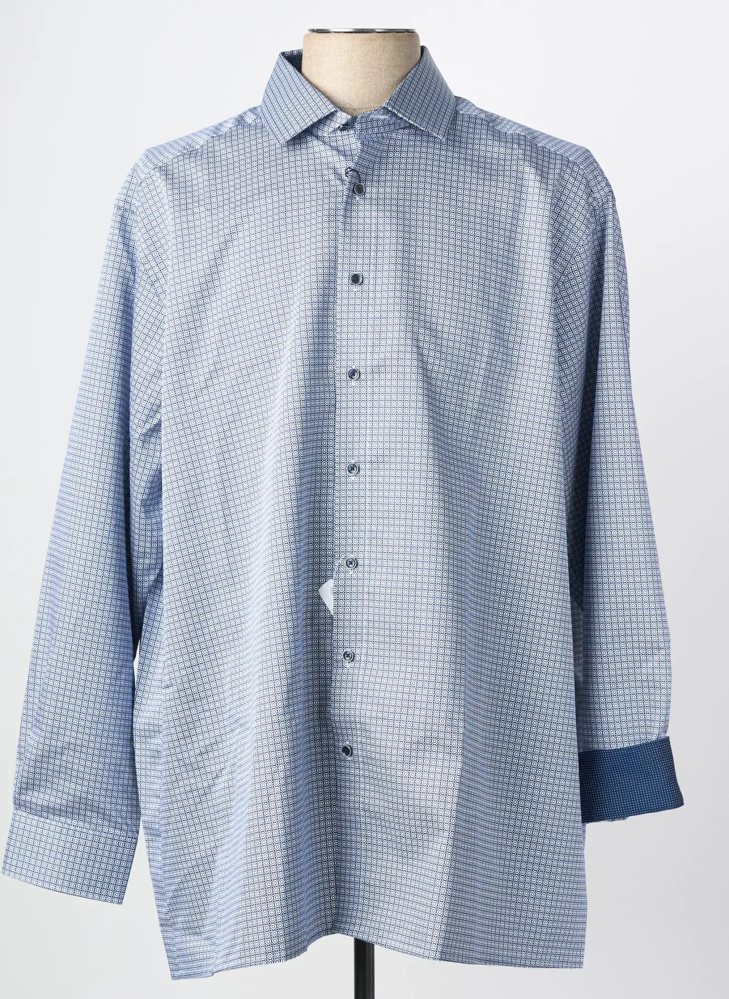 Chemise Manches Longues Olymp Bleu
