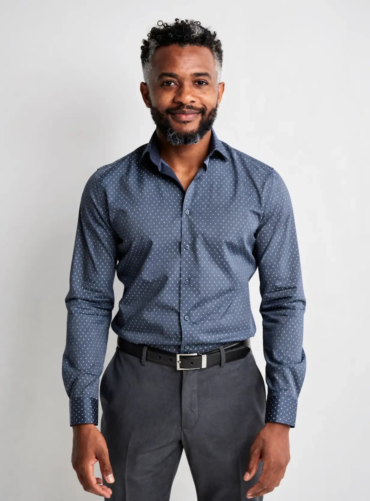 Chemise Manches Longues Olymp Bleu