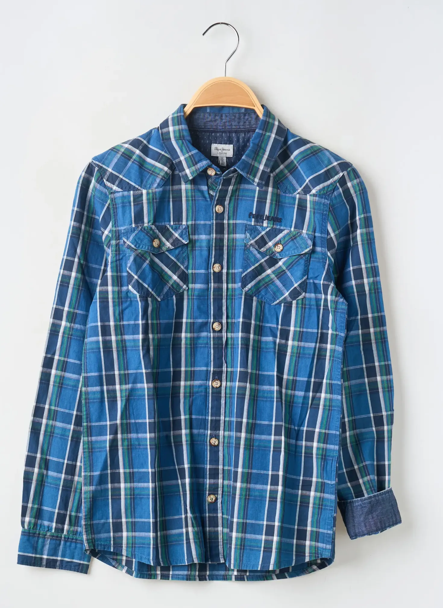 Chemise Manches Longues Pepe Jeans Bleu