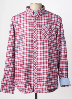 Chemise Manches Longues Peter Cofox Rouge