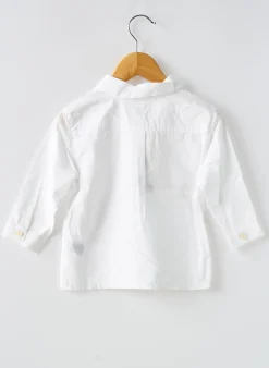 Chemise Manches Longues Petit Bateau Blanc