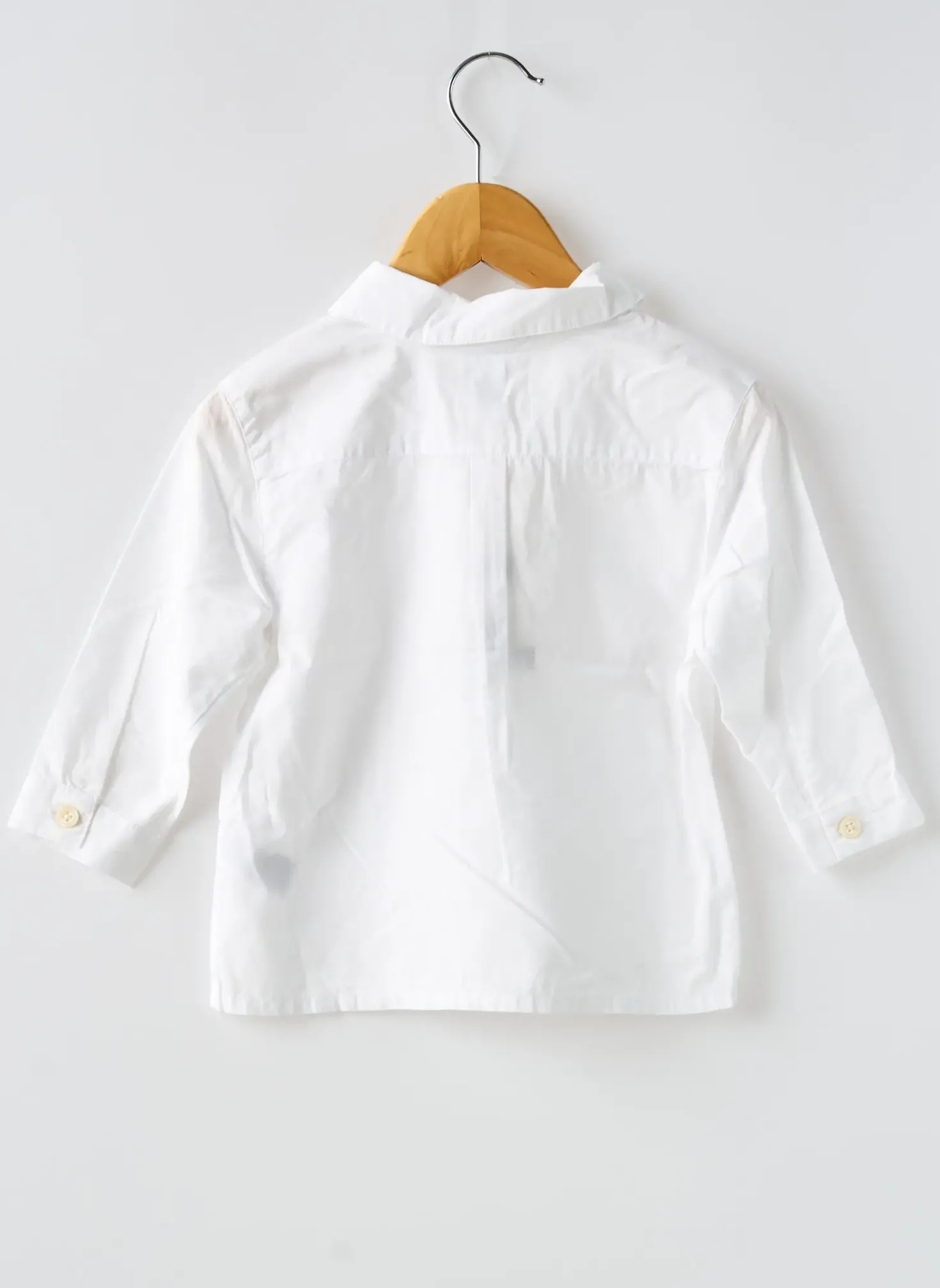 Chemise Manches Longues Petit Bateau Blanc