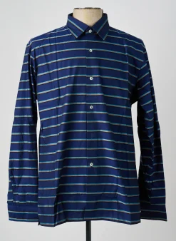Chemise Manches Longues Pierre Talamon Bleu