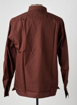 Chemise Manches Longues Pierre Talamon Marron