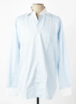 Chemise Manches Longues Pierre Cardin Bleu