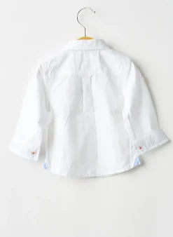 Chemise Manches Longues 3 Pommes Blanc