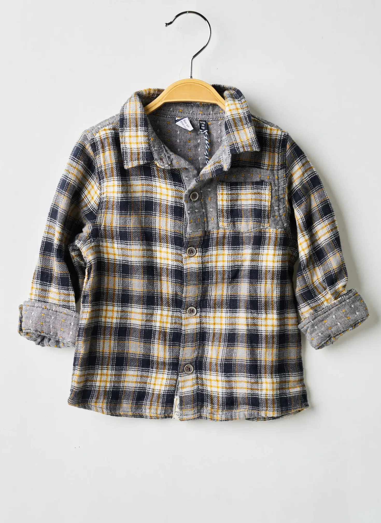 Chemise Manches Longues 3 Pommes Bleu