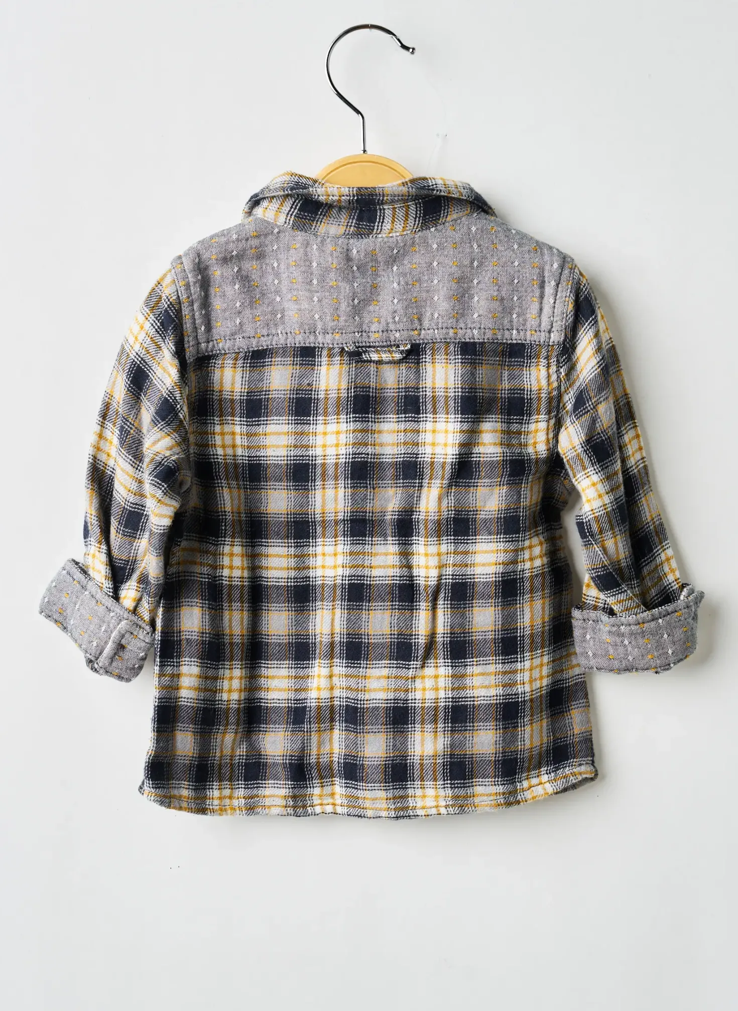 Chemise Manches Longues 3 Pommes Bleu