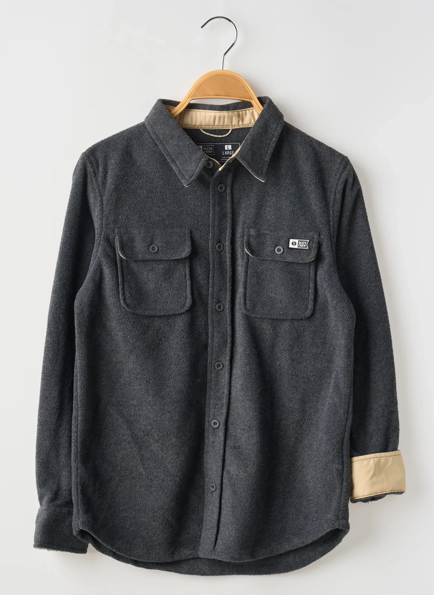 Chemise Manches Longues Salty Crew Gris