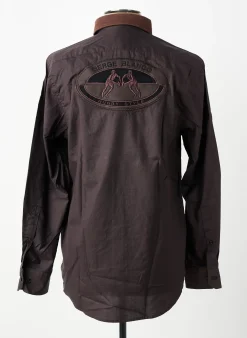 Chemise Manches Longues Serge Blanco Marron