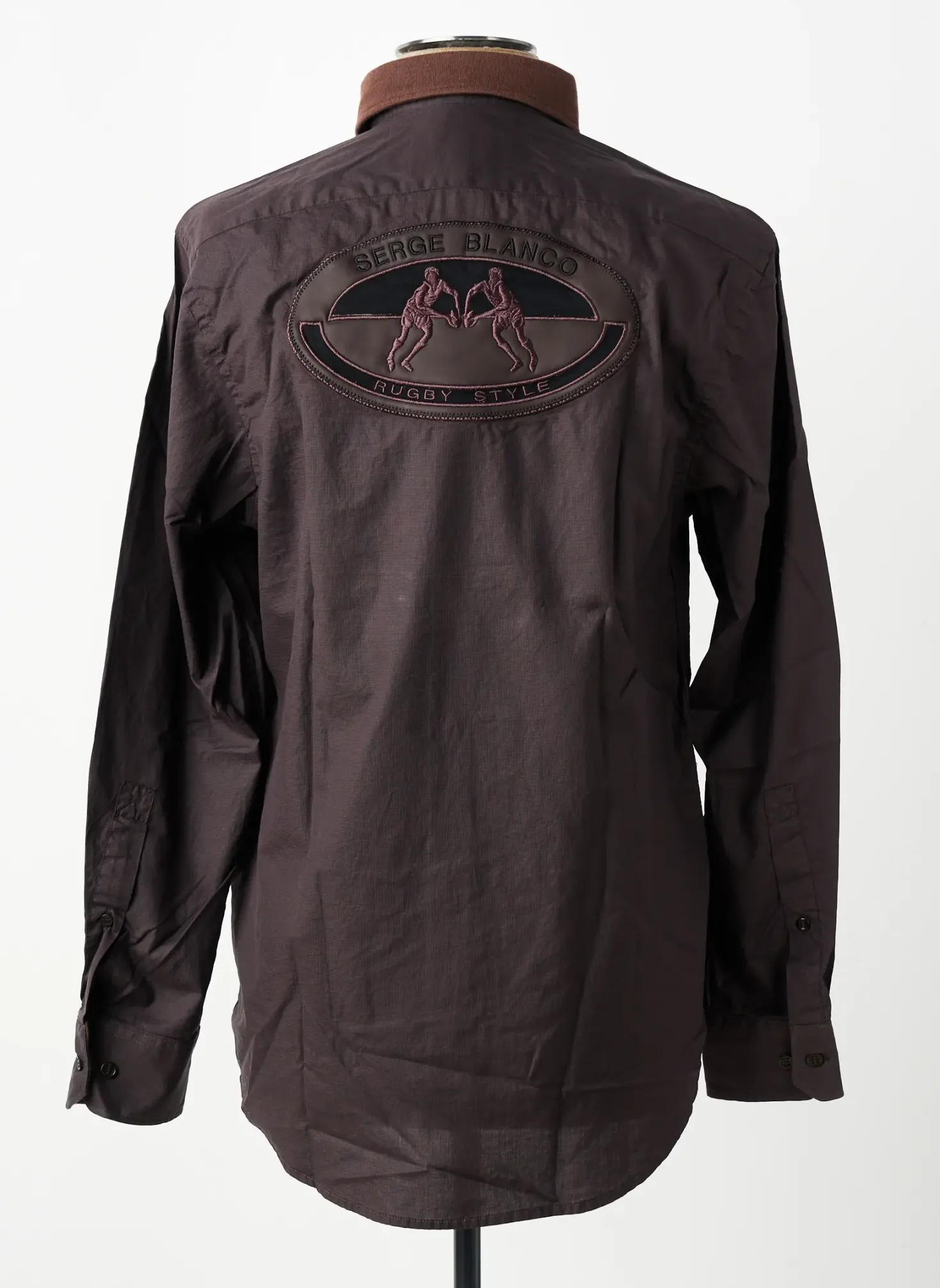 Chemise Manches Longues Serge Blanco Marron