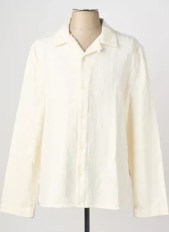 Chemise Manches Longues Wax Beige