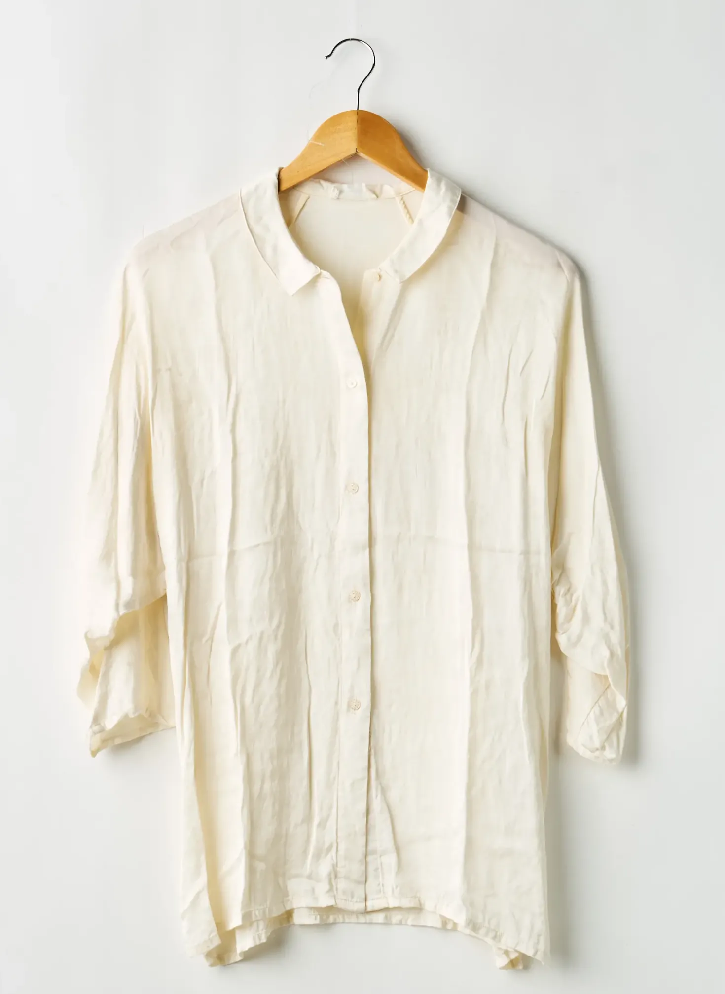 Chemisier American Vintage Beige Manches Longues