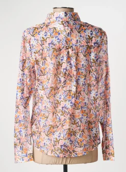 Chemisier Emi-jo Rose Manches Longues