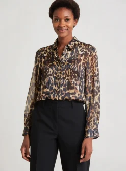 Chemisier Fuego Woman Marron Manches Longues