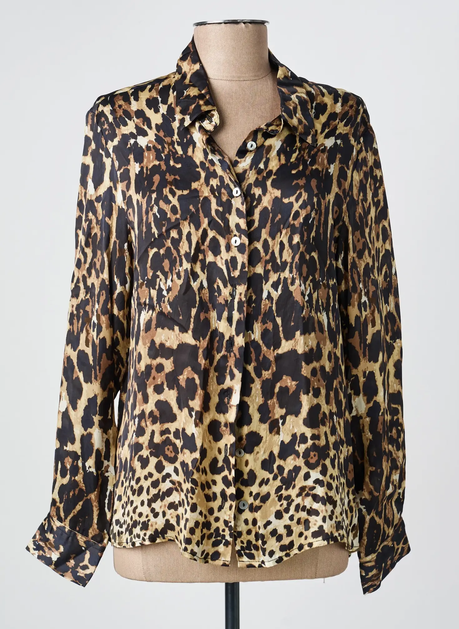 Chemisier Fuego Woman Marron Manches Longues