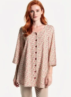 Chemisier G!oze Beige Manches 3/4