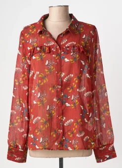Chemisier Lpb Les Petites Bombes Orange Manches Longues