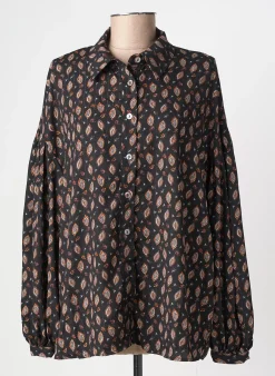Chemisier Molly Bracken Noir Manches Longues
