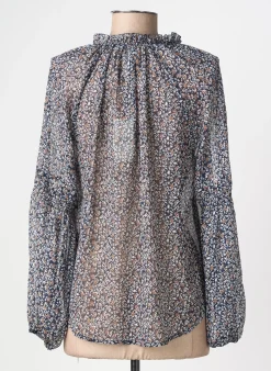 Chemisier Pepe Jeans Bleu Manches Longues