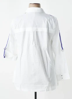 Chemisier Sheego Blanc Manches Longues
