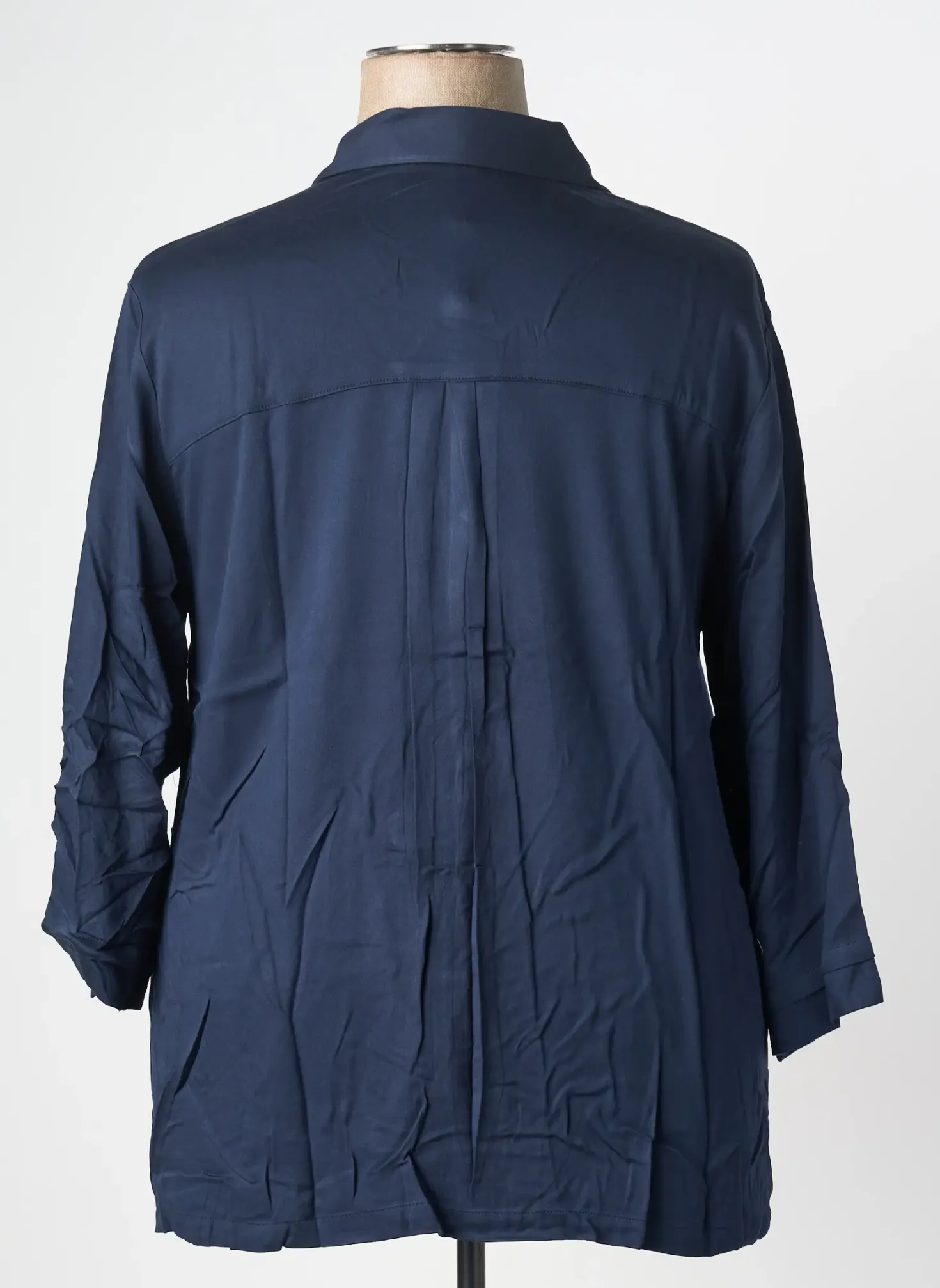 Chemisier Sheego Bleu Manches Longues