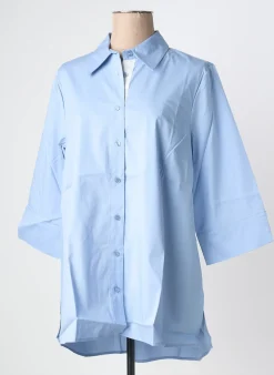 Chemisier Sheego Bleu Manches 3/4