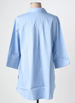 Chemisier Sheego Bleu Manches 3/4